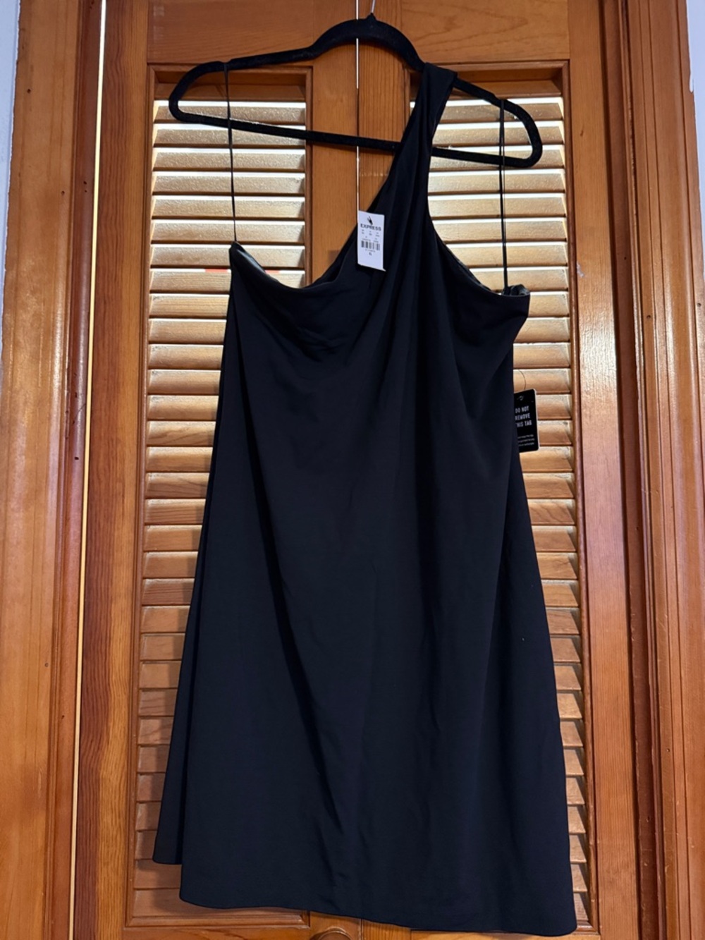 Express Black One-Shoulder Dress